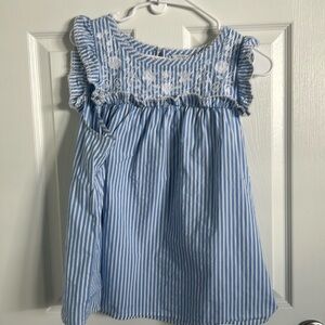 Crown and ivy stripped blue top. Large